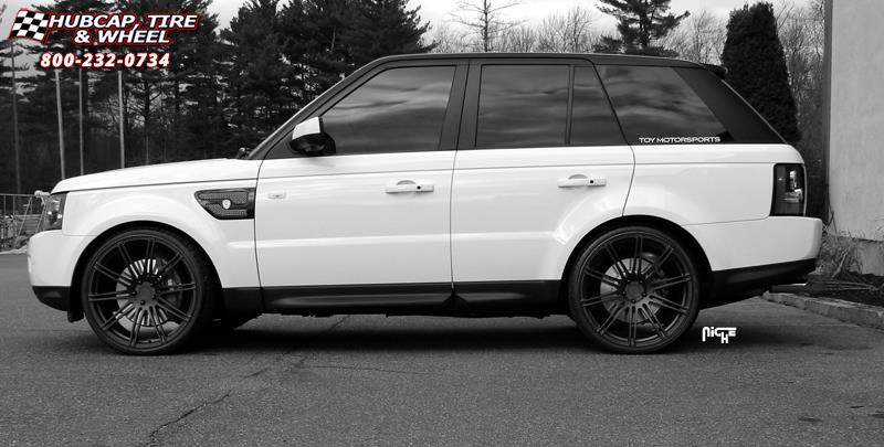 vehicle gallery/land rover sport niche touring 23.00x105  Brushed | Gloss Clear | Polished Lip wheels and rims